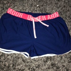 Never worn navy under armor athletic shorts